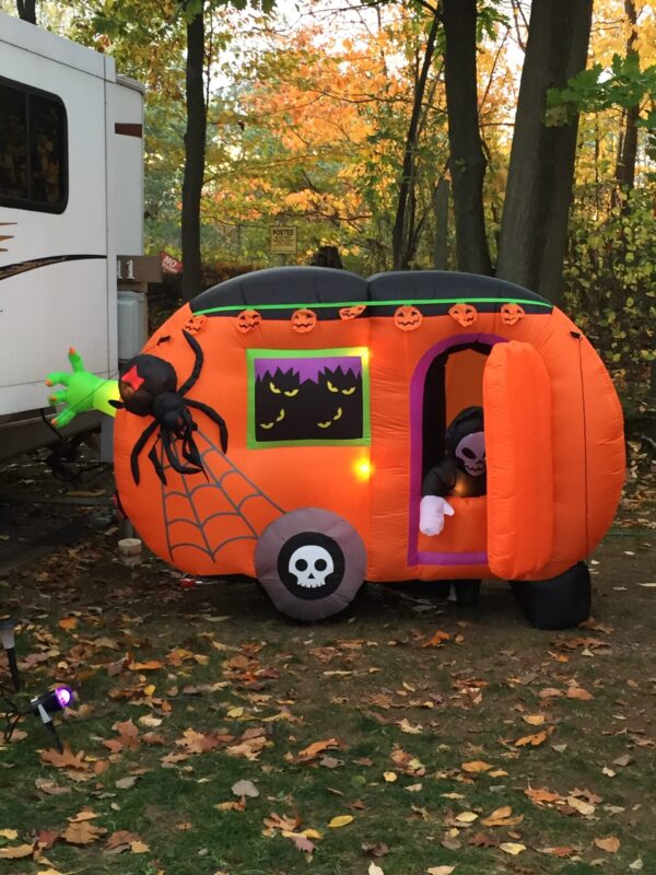 Halloween camper decorations
